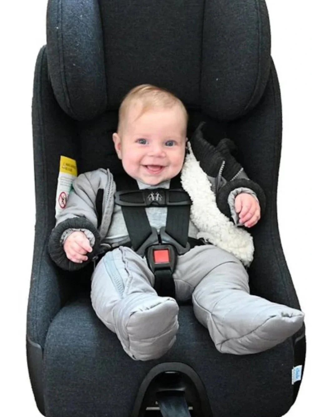 Buckle Me Baby Coats Gray Snowsuit 12M One Piece Winter Bunting